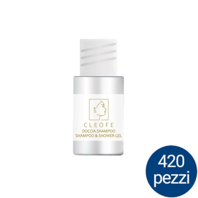 Linea Cortesia - Doccia/Shampoo in Flacone 20 ml - Linea Cleofe - Cartone 420 pezzi