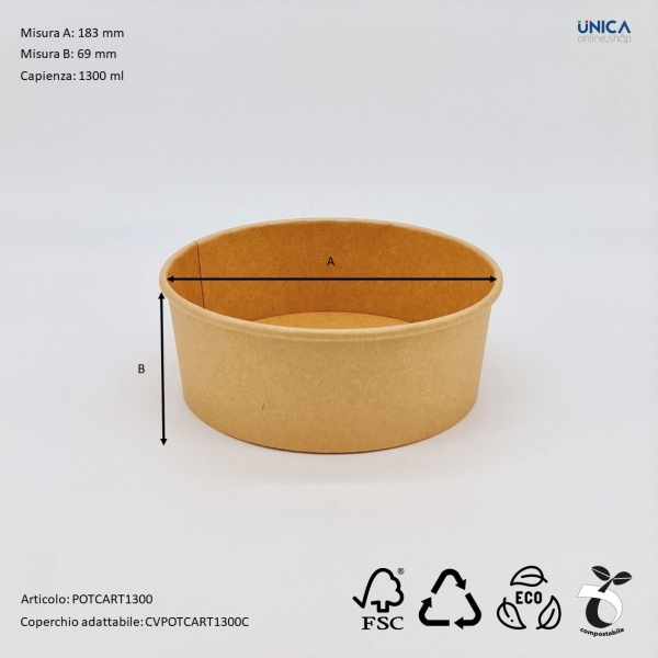 Insalatiere in Cartoncino da Asporto Certificate Alimentari: Freschezza e Sostenibilità da Portare Via