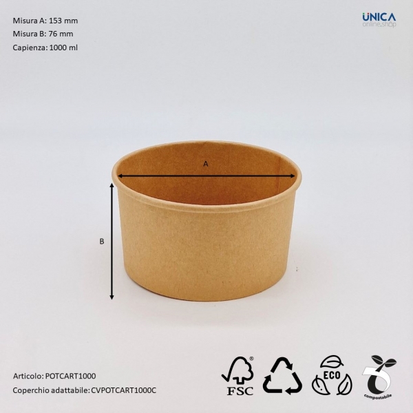 Insalatiere in Cartoncino da Asporto Certificate Alimentari: Freschezza e Sostenibilità da Portare Via