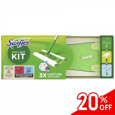 30 Piumini Ricarica + 2 Manici (34 Cm E 63-89 Cm) - Set Pulizia Per Swiffer - Cattura Polvere E Sporco