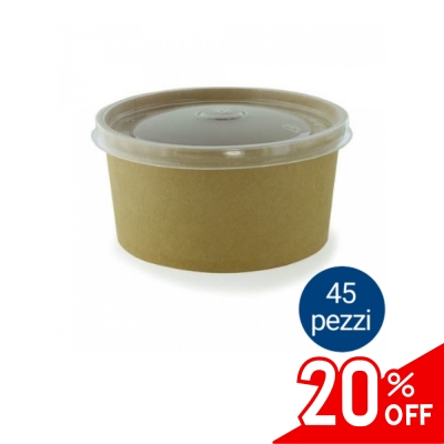 Coperchio per Insalatiera in PP Traslucido - Diametro mm 156 - insalatiera non inclusa - Confezione da 45 pezzi