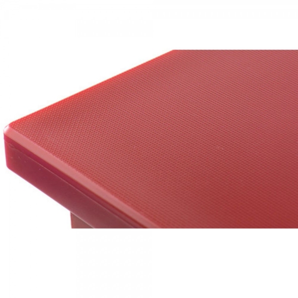 Tagliere Polietilene con Fermi 60×40×2 rosso | Professionale