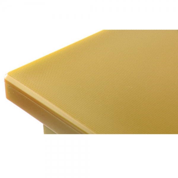 Tagliere Polietilene con Fermi 60×40×2 giallo | Professionale