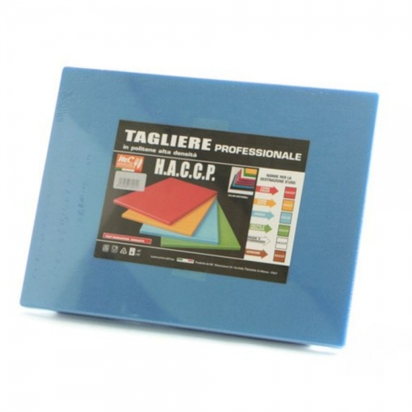 Tagliere Polietilene con Fermi 60×40×2 Blu | Professionale