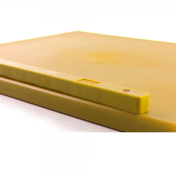 Tagliere Polietilene con Fermi 60×40×2 giallo | Professionale