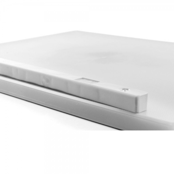 Tagliere Polietilene con Fermi 60&times;40&times;2 Bianco | Professionale