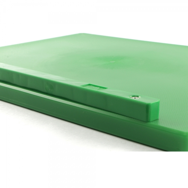 Tagliere Polietilene con Fermi 60×40×2 verde | Professionale