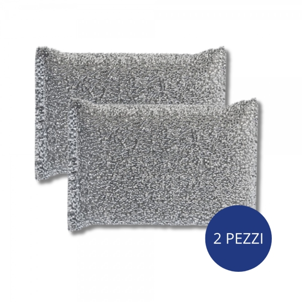 Spugna Antigraffio per Pentole, Padelle Antiaderenti e piani cottura in vetroceramica – Set da 2 Pezzi