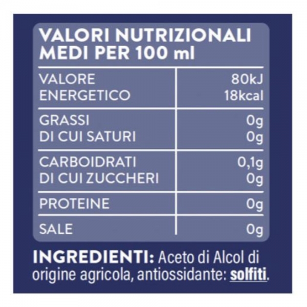 Casaceto Aceto Bianco di Alcol 1 L – L’Originale per Condire, Conservare e Pulire (6 pezzi)