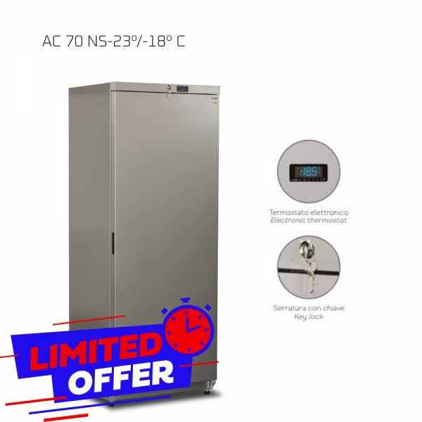 Armadio Refrigerato –23°/-18°C | 512 L Netti | Silver
