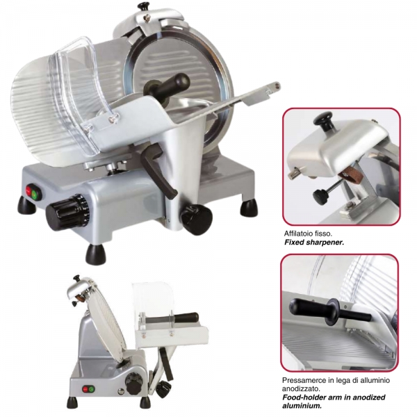 Affettatrice Professionale RGV Luxury Gravità 300G-ES – Lama Ø300 mm con Sistema Easy Clean