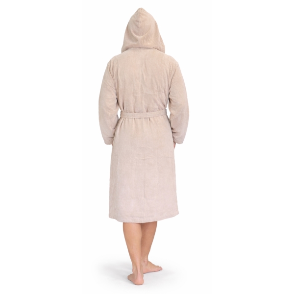 Accappatoio Las Vegas in Spugna 100% Cotone 450 gr/m² – Beige - Taglia L