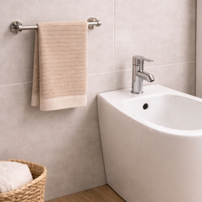 Asciugamani Bidet Las Vegas 60x40 cm in Spugna 100% Cotone 450 gr/m² – Beige (Confezione 12 Pezzi)