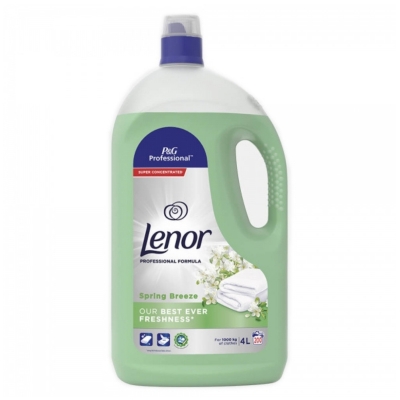 Lenor Ammorbidente Primavera Verde - Lavatrice Concentrato 200 Lavaggi - 4 litri