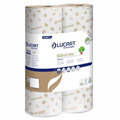 Carta Igienica Marrone Eco Fascettata - 2 veli - EcoNatural 1