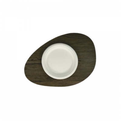 Piatto piano in polpa di cellulosa - Diametro 17,4 cm