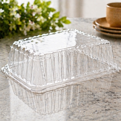 Coperchio Trasparente Alcas Kadò 1 – PET Alto per Vassoi Pasticceria 19X13 cm