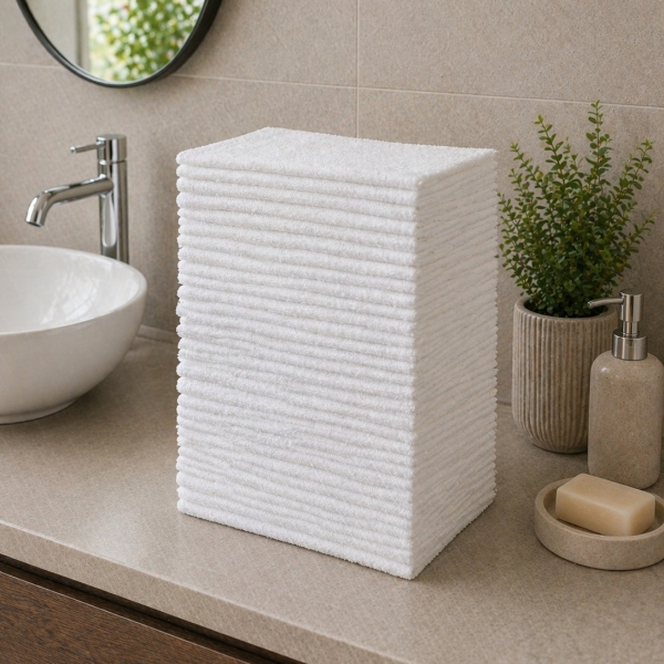 Lavette 30x30 Spugna Bianca ZELDA 400 gr/mq – Confezione da 50