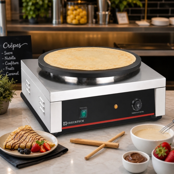 Crepiera Elettrica Horecatech RS681 Professionale Ø 40 cm