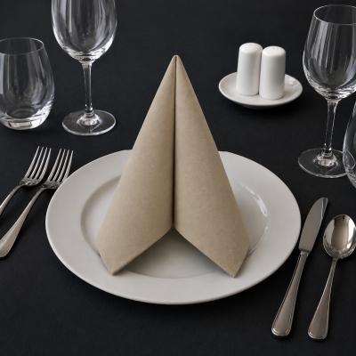 Tovagliolo Light Cappuccino in Airlaid 40×40 cm