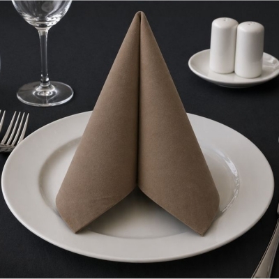 Tovagliolo Light Caffè in Airlaid 40×40 cm