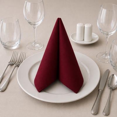 Tovagliolo Light Bordeaux in Airlaid 40×40 cm
