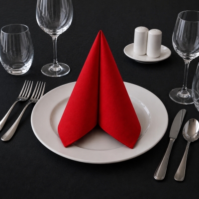 Tovagliolo Light Rosso in Airlaid 40×40 cm