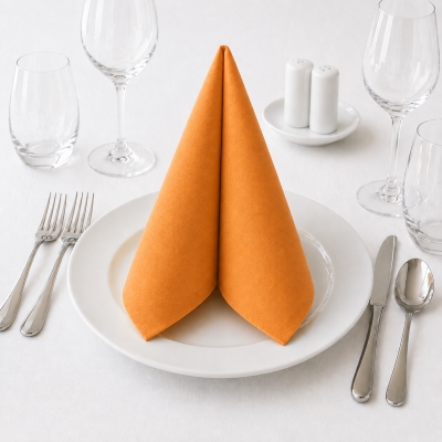 Tovagliolo Light Arancione in Airlaid 40×40 cm