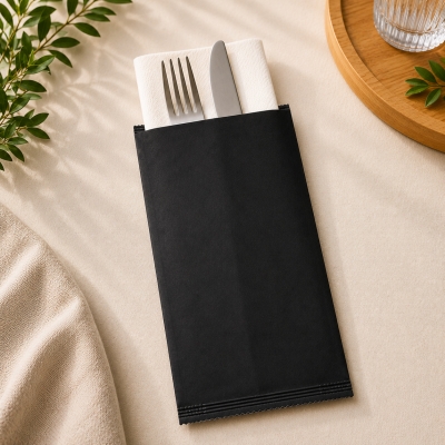 Portaposate in Carta Paglia Nero