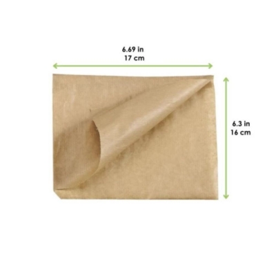 Sacchetto in Carta Scura Aperto su 2 Lati 170x160 mm