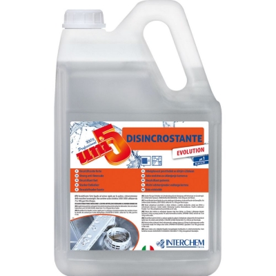 UNI5 Disincrostante Evolution Detergente Disincrostante Acido per Lavastoviglie Professionali 5,8 Kg