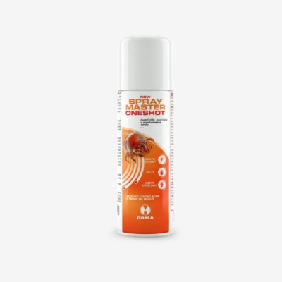 ORMA New Spraymaster® One Shot 150 ml – Insetticida Aerosol a Svuotamento Totale per Insetti Volanti e Striscianti